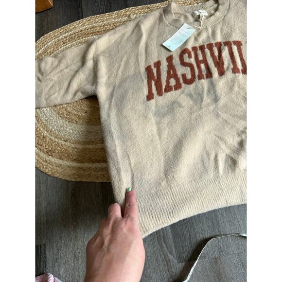 THREAD & SUPPLY Women's Nashville Sweater Size 1X In Sand Brick - Picture 14 of 16